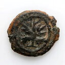 ローマのコイン JUDAEA、Caesarea Maritima。西暦1世紀から2世紀。 ?「ミニム」。ぶどうとか