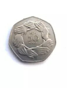 楽天WORLD RESOURCE【KING店】グッズ オールド スタイル 1973 50p 50 ペンス コイン Clasped Hands UK EEC へのエントリー