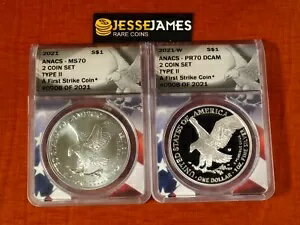 2021 W プルーフ & UNC シルバー イーグ