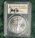 2021 PCGS MS70 発行初日 シルバー イーグル 1 ドル、野球 ライン サンドバーグ サイン入り