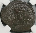 513 NGC Ch VF ヘラクレイウス ビザンチン帝国 フォリス キジカス オーバーストラック (21092801C)