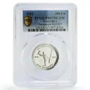 コスタリカ 300 コロンズ革命ファン サンタマリア PR67 PCGS 銀貨 1981