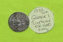 1723 SSC シルバー SIXPENCE コイン キング ジョージ 1 世 (1714 - 1727) 3.00g ESC1600 (b)