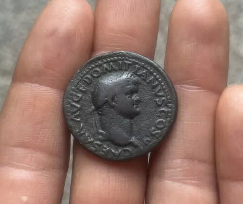 皇帝ドミティアン古代ローマのコイン AE として 69-81AD SPES スカート -RIC1290 -10.6g