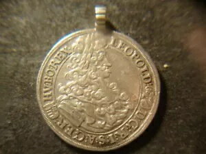 1703 AU ルーペ ハーフ ターラー ハンガリー コイン シルバー レオポルド 1 世 クレムニッツ ミント