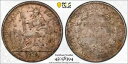 F049 フランス領インドシナ。 1924-A ピアストル シルバー Lec-300 PCGS 本物の XF 詳細
