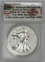 2019 アメリカン シルバー イーグル $1 プライド オブ ツー ネイションズ ANACS RP 70 ファースト ストライク