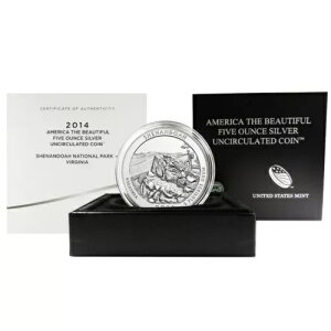 2014-P バーニッシュ シルバー ATB シェナンドー国立公園、ボックス、OGP & COA
