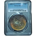 1885-O モーガン ダラー エンド ロール「バーニング イーグル」トーン ! MS64 PCGS