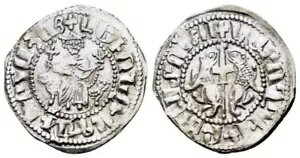 XF、1198-1219 シルバーコイン、キリシアン・アルメニア路面電車「十字軍のコイン」、CCN