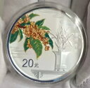 中国 2022 吉祥文化花色銀貨 20 元 60g