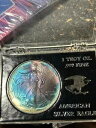 1995 $1 ASE コイン シルバー イーグル レインボー ブルー ネオン モンスター トーン ジェム BU ブレザー ??