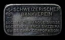 ヴィンテージ SCHWEIZERISHER BANKVEREIN スイス 100グラム 999 OLD シルバー アートバー C1679