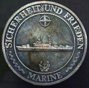 1980年 ドイツ海兵戦艦 軍用 25年 1oz 999 FINE シルバー ラウンド C4480