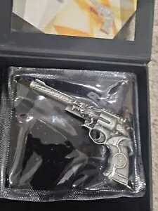 2024 2 オンス ドラゴン リボルバー 2 ガード .999 シルバー コイン - アンティーク仕上げ - ボックス/COA 新品