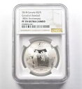 2018 カナダ $25 シルバー カナダ野球 180 周年記念 PF70 UCAM NGC *8277