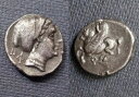 古代ギリシャ、コリント 紀元前 350 〜 300 年 シルバー ドラクマ