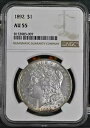 1892 モーガン シルバー ダラー $1 NGC AU55 8153083-007