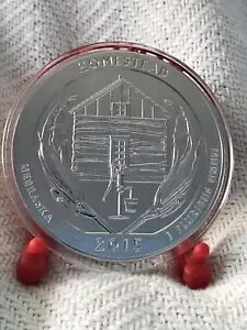 2015 ATB ホームステッド ネブラスカ ブリリアント 未流通 5 オンス シルバー ジェム BU