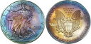 1997 ASE $1 シルバーイーグル ~ モンスターレインボーカラー!