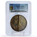 アメリカ 1 ドル シルバー イーグル ウォーキング リバティ MS67 PCGS 銀貨 1991(3)