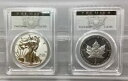 2019 W シルバー イーグル & メープル - 2 つの国家のプライド - PCGS - PR 70