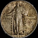 1924-P スタンディング リバティ クォーター - Executive Coin Com の魅力的なお買い得品