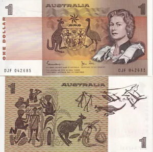 オーストラリア 1ドル 1983年 P 42 d QEII UNC