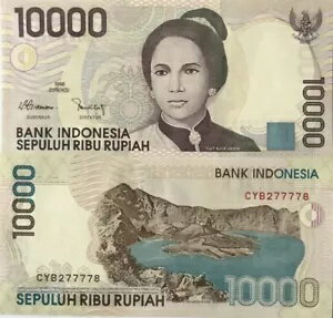 インドネシア 10000 ルピア 1998/2004 P 137 g UNC