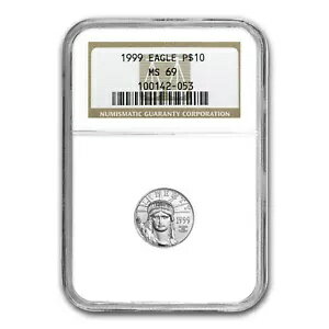 1999 1/10 オンス アメリカン プラチナ イーグル MS-69 NGC