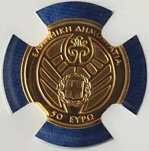 999 ゴールド 2017 ギリシャ ?50 NGC PF70 UC ミノア文明! 13コインの人口