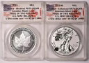 2019 プライド オブ トゥー ネイションズ 2 コイン セット - ANACS PR70/70 DCAM メープル & リバース プルーフ