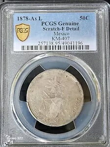 1878-As L 50 Centavos Alamosᥭ PCGS ʪΥå-F ܺ KM-407 ݥå 1