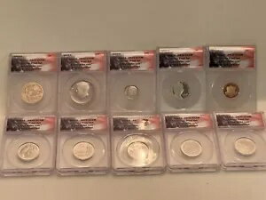 2019 S 10コインプルーフセット。 ANACS