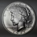 1931-S ピースダラー ハイレリーフ オーバーストライク バルクハンドル仕上げ タイプ 1 ダン カー /1