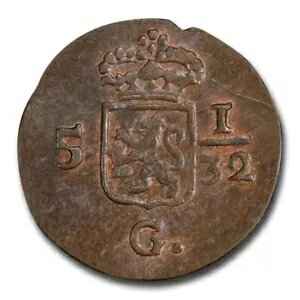 1808 オランダ領東インド 1/2 デュイット MS-63 PCGS (ブラウン)