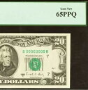 1988A $20 FRN PCGS Gem 65PPQ 希少 一桁派手シリアルナンバー 00003000