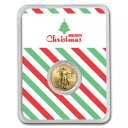 2024 1/10 オンス アメリカン ゴールド イーグル - メリー クリスマス ツリー カード付き