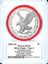 2021 S タイプ 2 緊急発行 シルバー イーグル PCGS MS70 FDOI ミント デザイナー ダムストラ