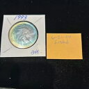 1993 アメリカン シルバー イーグル $1 コイン - キー デート モンスター レインボー ?? ?? 調色 1 オンス