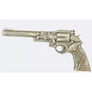 ドラゴン リボルバー 2024 2オンス 2ガード シルバー アンティーク仕上げ コインボックス COA