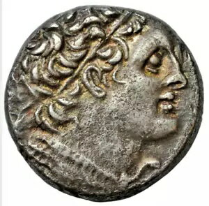 エジプト、プトレマイオス 12 世 AR テトラドラクマ、アレクサンドレイア鋳造年 14 年 = 紀元前 66/5 年。スボロノス 1863