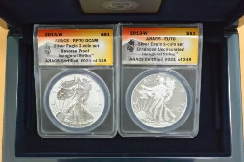 2013-W シルバー イーグル 2 コイン セ