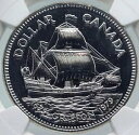 1979 カナダ イギリス クイーン エリザベス 2 世 グリフォン シップ 300Y プルーフ シルバー コイン NGC i86018