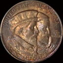 PCGS MS 65 1924 ユグノー記念シルバー ハーフダラー - キャビネットトーイング