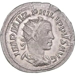 [#1170430] コイン、フェリペ 2 世、アントニニアヌス、247、ローマ、MS、ビロン、RIC:227