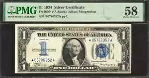 1934 $1 С FR.1606* Ρ *-A ֥å PMG 58 CHOICE AU (352A)