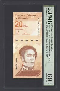 ベネズエラ 20ボリバレス 2021 P117a 未使用 グレード69