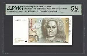 ドイツ連邦共和国 50 ドイツマルク 1989 P40a 未使用