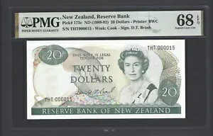 ニュージーランド 20ドル ND(1989-92) P173c 